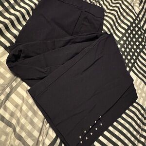 Navy Pants with Silver Studs. Like New. Ankle Capris.